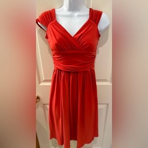 Nine West Double lined Beautifully made coral dress size 4